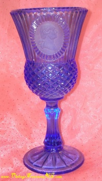 Avon George Washington Vintage 1976-1977 Bicentennial Commemorative Royal Blue Fostoria Coin Glass Goblet <b><span style='color:red'> *****PRIORITY MAIL SHIPPING INCLUDED – DOMESTIC ORDERS ONLY!***** </span></b><span style='color:purple'> Image for Avon George Washington Vintage 1976-1977 Bicentennial Commemorative Royal Blue Fostoria Coin Glass Goblet <b><span style='color:red'> *****PRIORITY MAIL SHIPPING INCLUDED – DOMESTIC ORDERS ONLY!***** </span></b><span style='color:purple'>